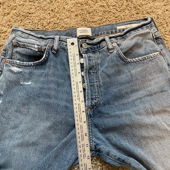 Citizens of Humanity Emery Crop Denim Jeans Relaxed Straight Leg 29 - Picture 8 of 12